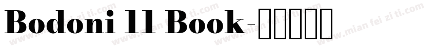 Bodoni 11 Book字体转换